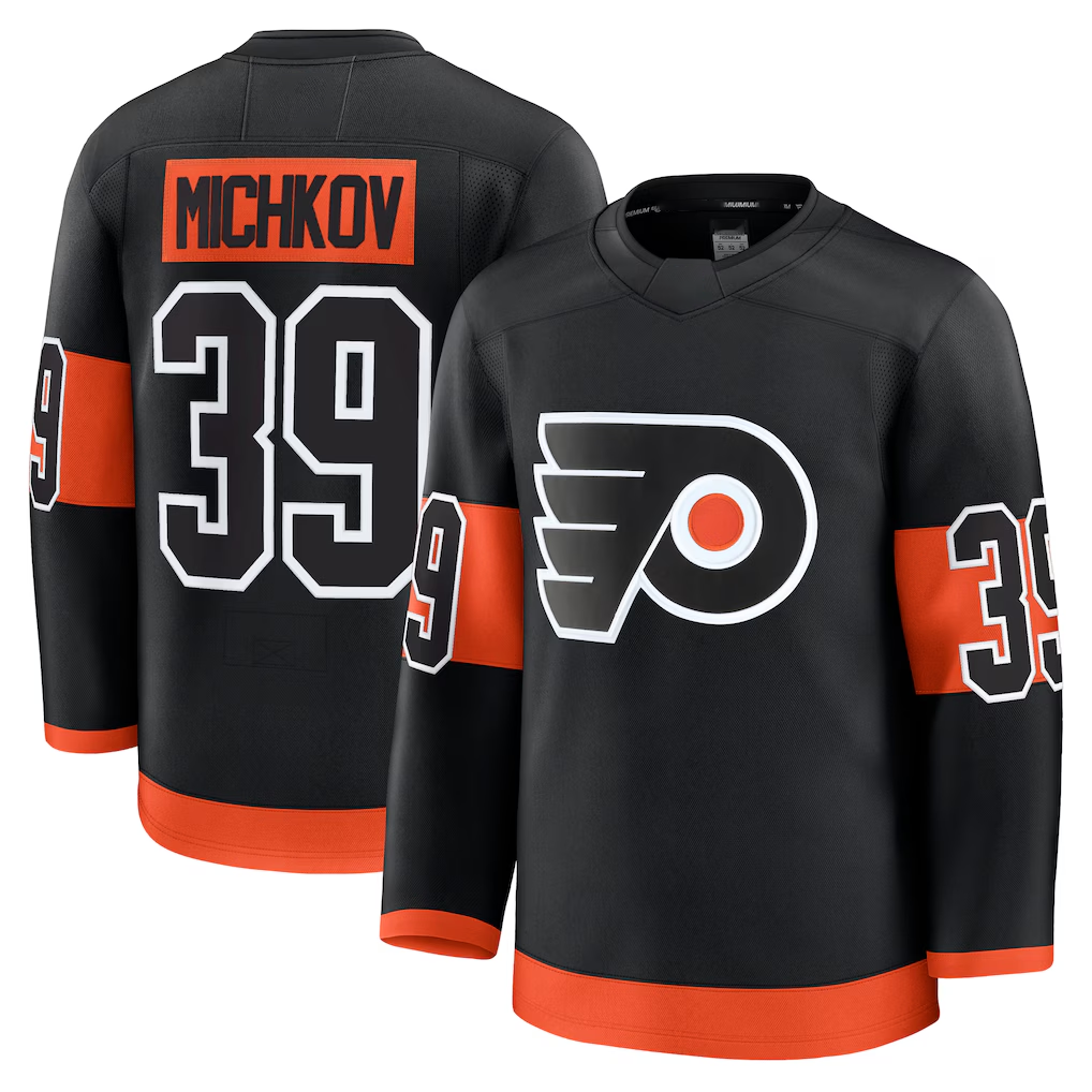 Pouc P.Flyers #39 Matvei Michkov Black Alternate Premium Jerseys