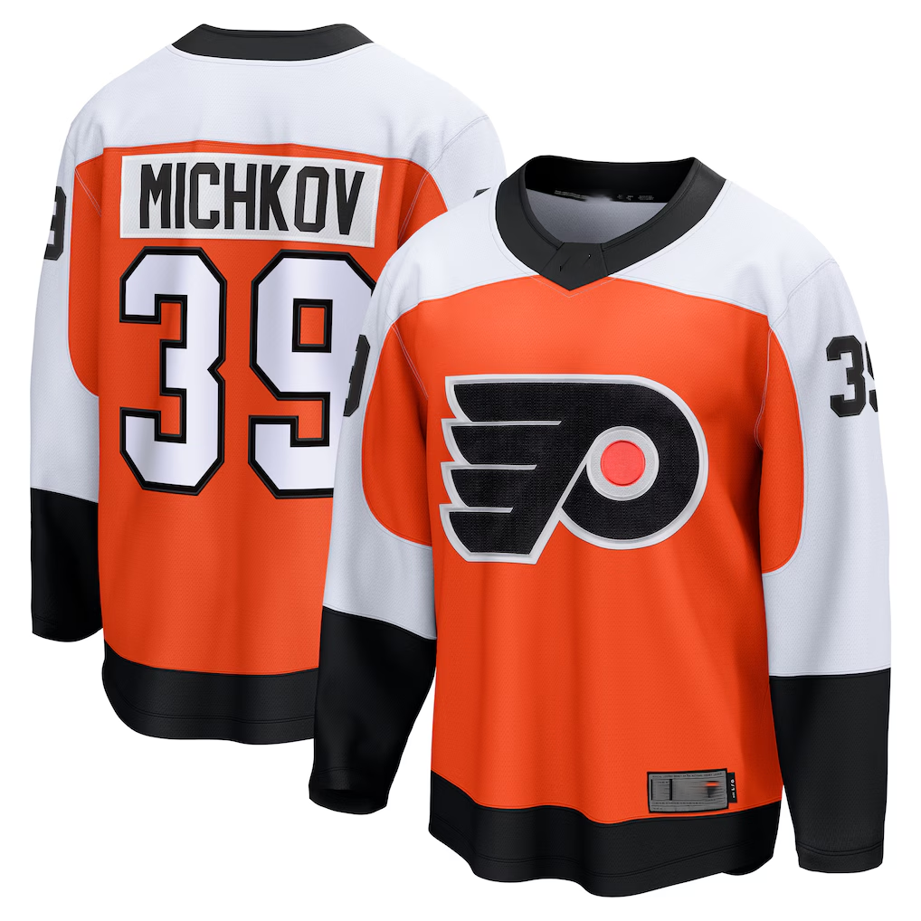 Pouc P.Flyers #39 Matvei Michkov Orange Home Premium Jerseys