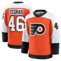 Pouc P.Flyers #46 Trevor Zegras Orange Home Breakaway Jerseys