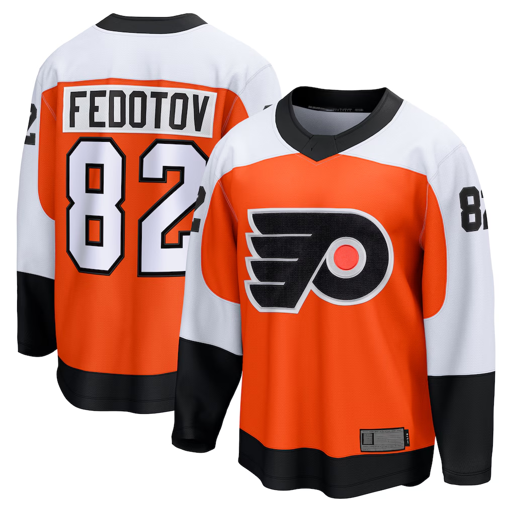 Pouc P.Flyers #82 Ivan Fedotov Orange Home Breakaway Jerseys