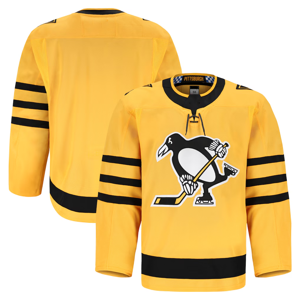 Pouc P.Penguins Gold Alternate Authentic Pro Jerseys