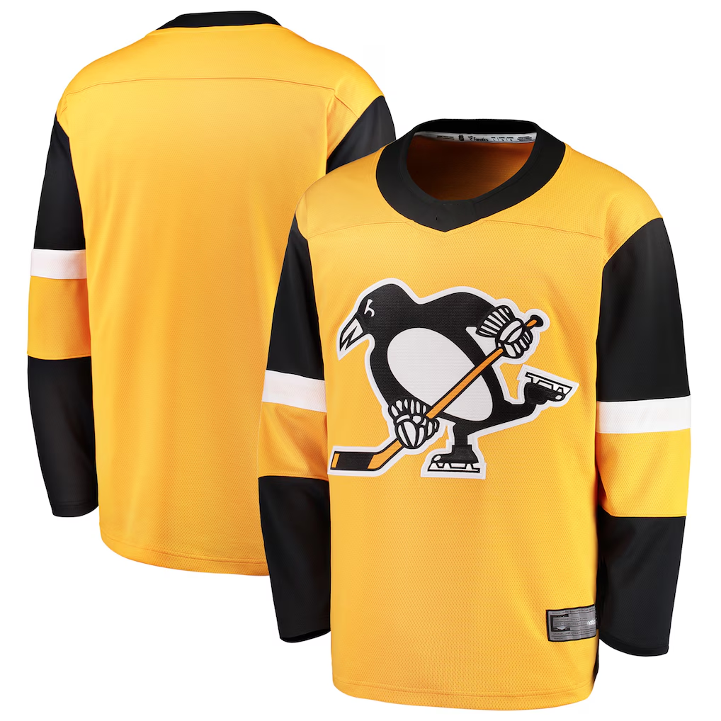 Pouc P.Penguins Gold Alternate Breakaway Jerseys