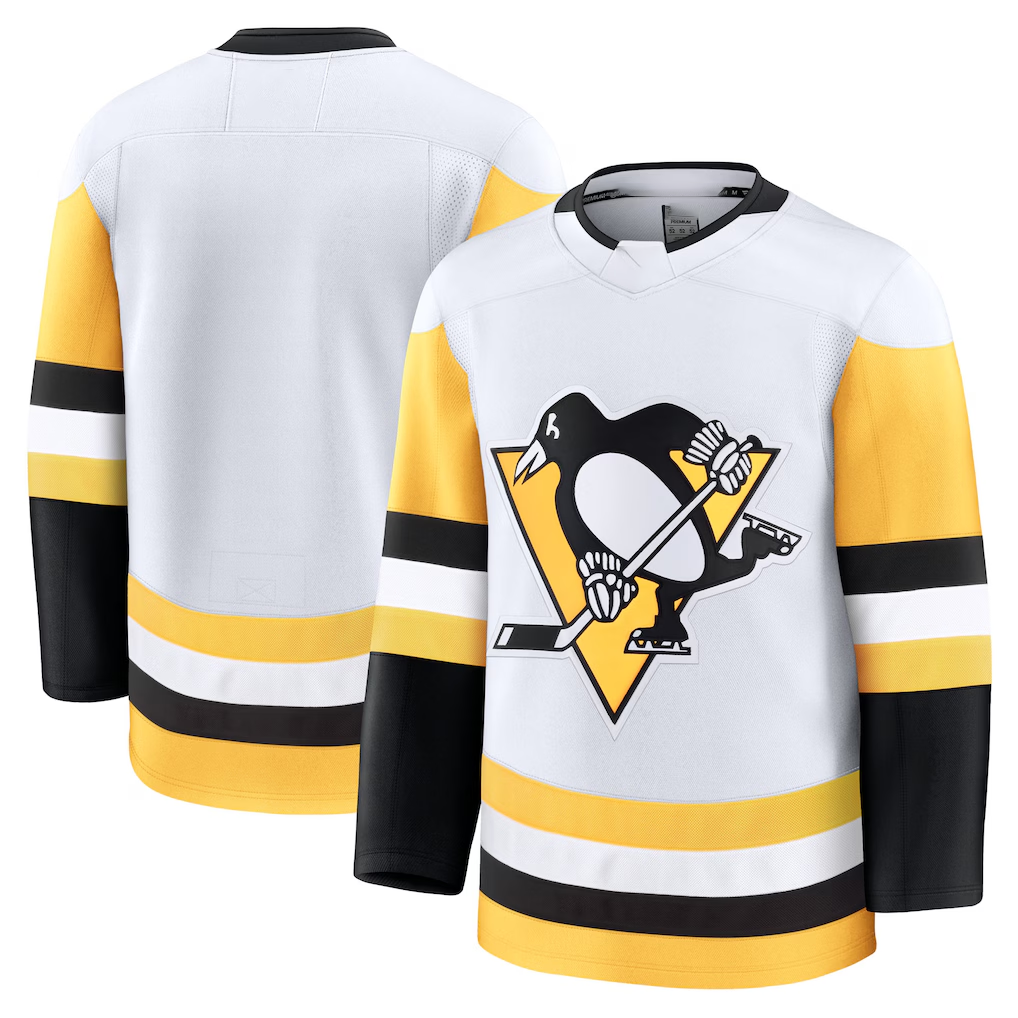 Pouc P.Penguins White Away Premium Jerseys