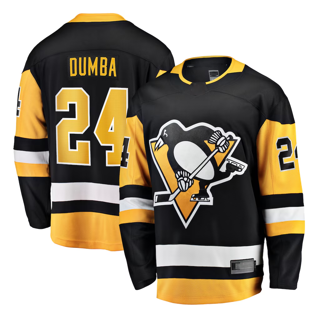Pouc P.Penguins #24 Matt Dumba Black Home Breakaway Jerseys