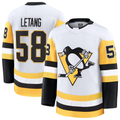 Pouc P.Penguins #58 Kris Letang White Premium Jerseys