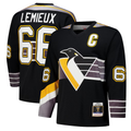 Pouc P.Penguins #66 Mario Lemieux Black 1996?97 Power Play Jerseys