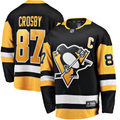 Pouc P.Penguins #87 Sidney Crosby Black Captain Patch Home Breakaway Jerseys
