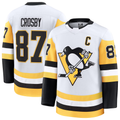 Pouc P.Penguins #87 Sidney Crosby White Away Premium Jerseys