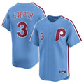 Pouc P.Phillies #3 Bryce Harper Player Light Blue Home Limited Stitched Jerseys