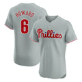 Pouc P.Phillies #6 Ryan Howard Player Gray Home Limited Elite Stitched Jerseys
