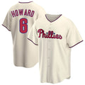 Pouc P.Phillies #6 Ryan Howardr Player Cream Home Game Stitched Jerseys