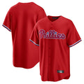 Pouc P.Phillies Blank Player Red Home Game Stitched Jerseys