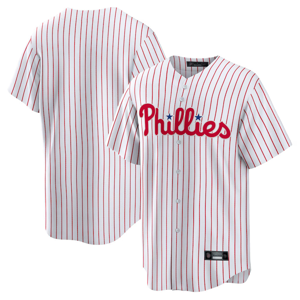 Pouc P.Phillies Blank Player White Home Limited Game Stitched Jerseys