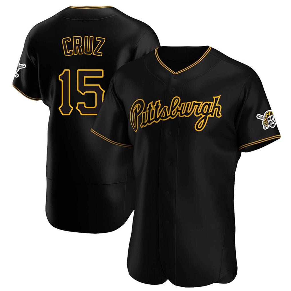 Pouc P.Pirates #15 Oneil Cruz Player Black Home Limited Elite Stitched Jerseys
