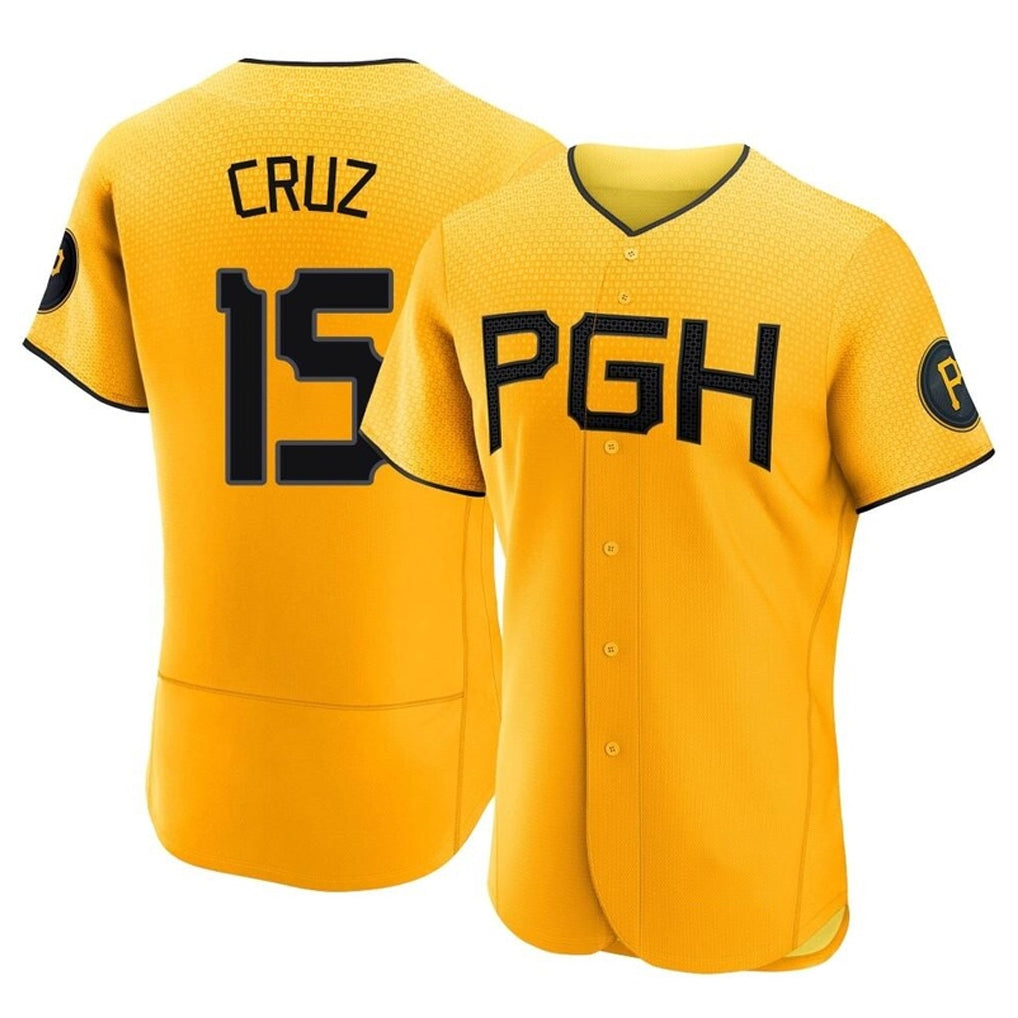 Pouc P.Pirates #15 Oneil Cruz Player Gold City Connect Home Limited Elite Stitched Jerseys