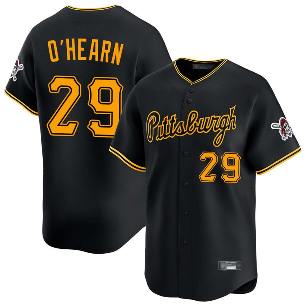 Pouc P.Pirates #29 Ryan O'Hearn Player Black Alt Home Limited Stitched Jerseys