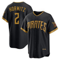 Pouc P.Pirates #2 Spencer Horwitz Player Black 2026 City Connect Home Limited Stitched Jerseys
