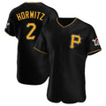 Pouc P.Pirates #2 Spencer Horwitz Player Black Alternate 2025 Home Limited Elite Stitched Jerseys