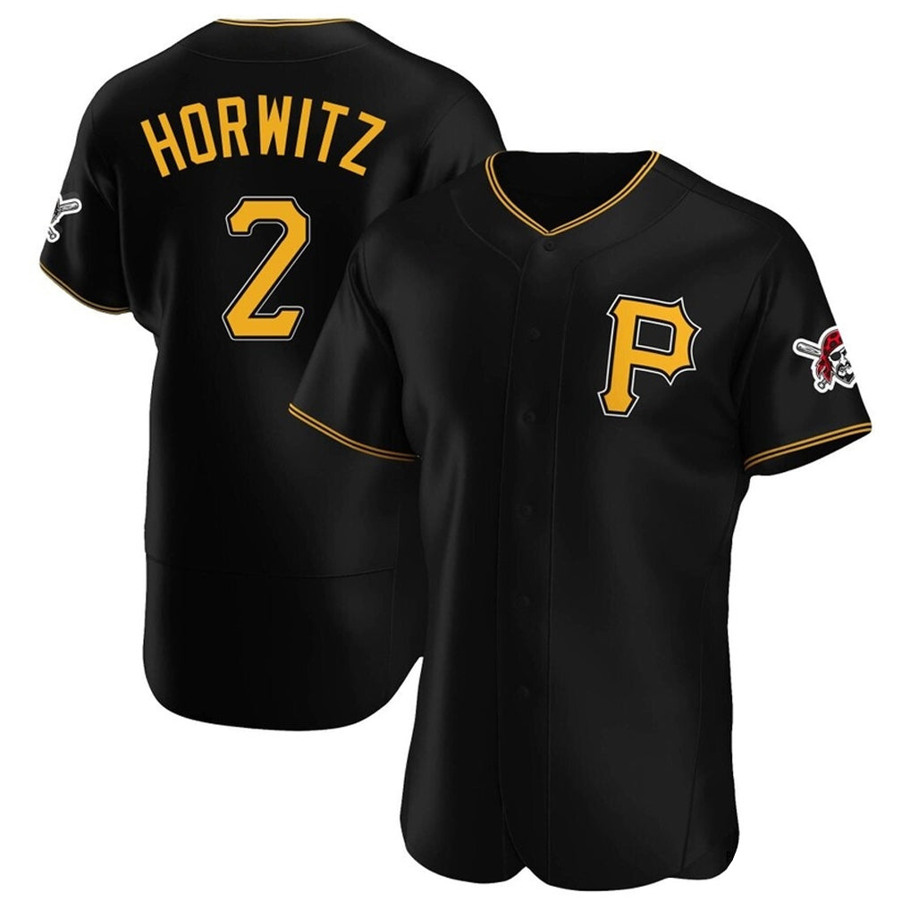 Pouc P.Pirates #2 Spencer Horwitz Player Black Alternate 2025 Home Limited Elite Stitched Jerseys