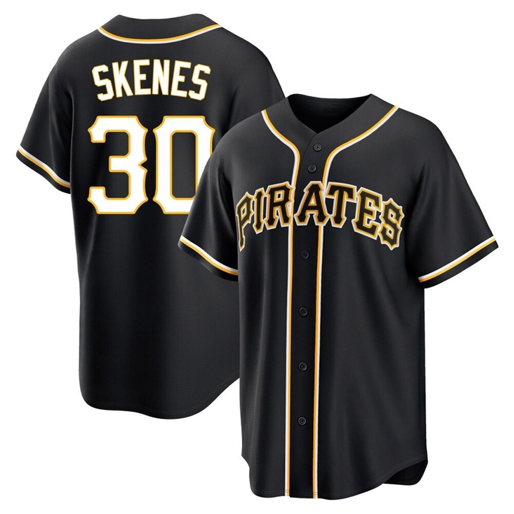 Pouc P.Pirates #30 Paul Skenes Player Black Fashion Out Home Game Stitched Jerseys