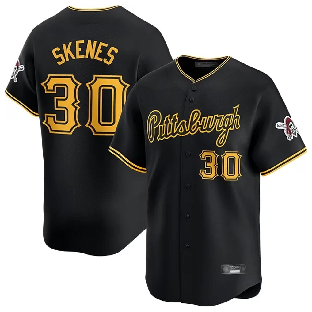 Pouc P.Pirates #30 Paul Skenes Player Black Home Limited Stitched Jerseys