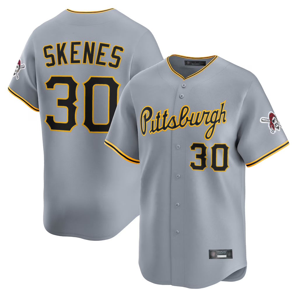 Pouc P.Pirates #30 Paul Skenes Player Gray Road Home Limited Stitched Jerseys