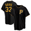 Pouc P.Pirates #32 Henry Davis Player Black Alternate 2025 Home Game Stitched Jerseys