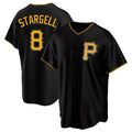 Pouc P.Pirates #8 Willie Stargell Player Black Alternate 2025 Home Game Stitched Jerseys