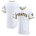 Pouc P.Pirates Blank Player White Home Limited Elite Stitched Jerseys
