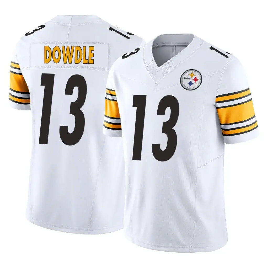 Pouc P.Steelers #13 Rico Dowdle Player White Limited Vapor F.U.S.E. Home Game Stitched Jerseys