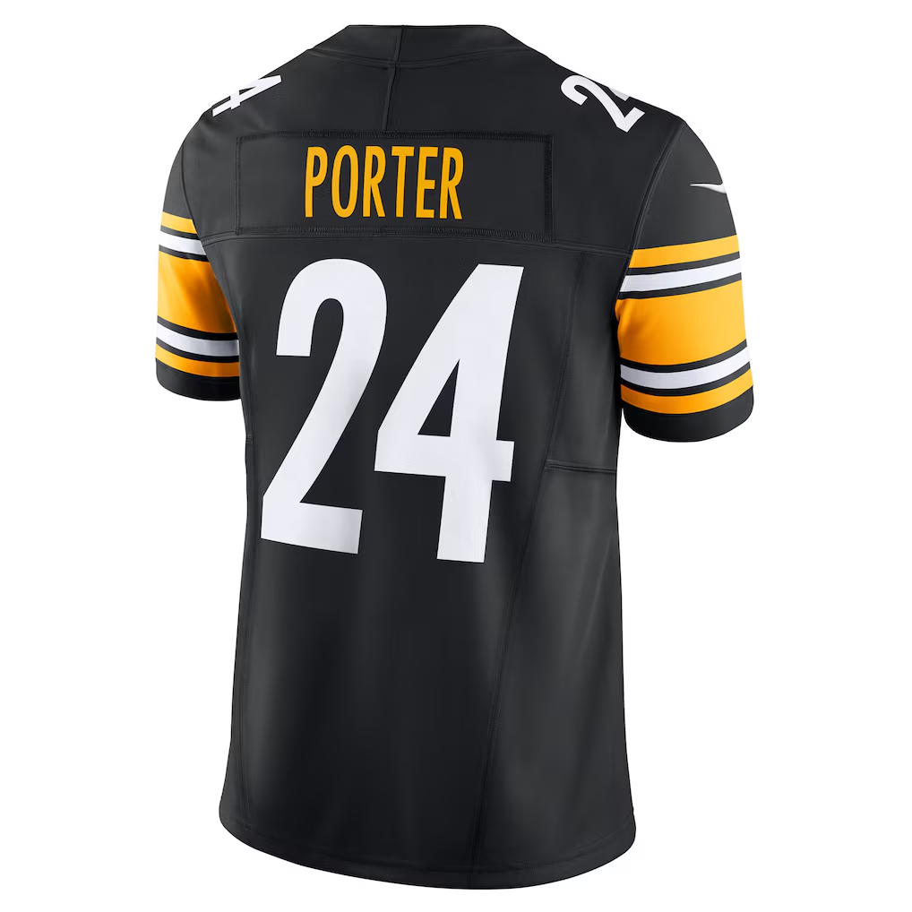Pouc P.Steelers #24 Joey Porter Jr. Black Vapor F.U.S.E. Limited Stitched Jersey