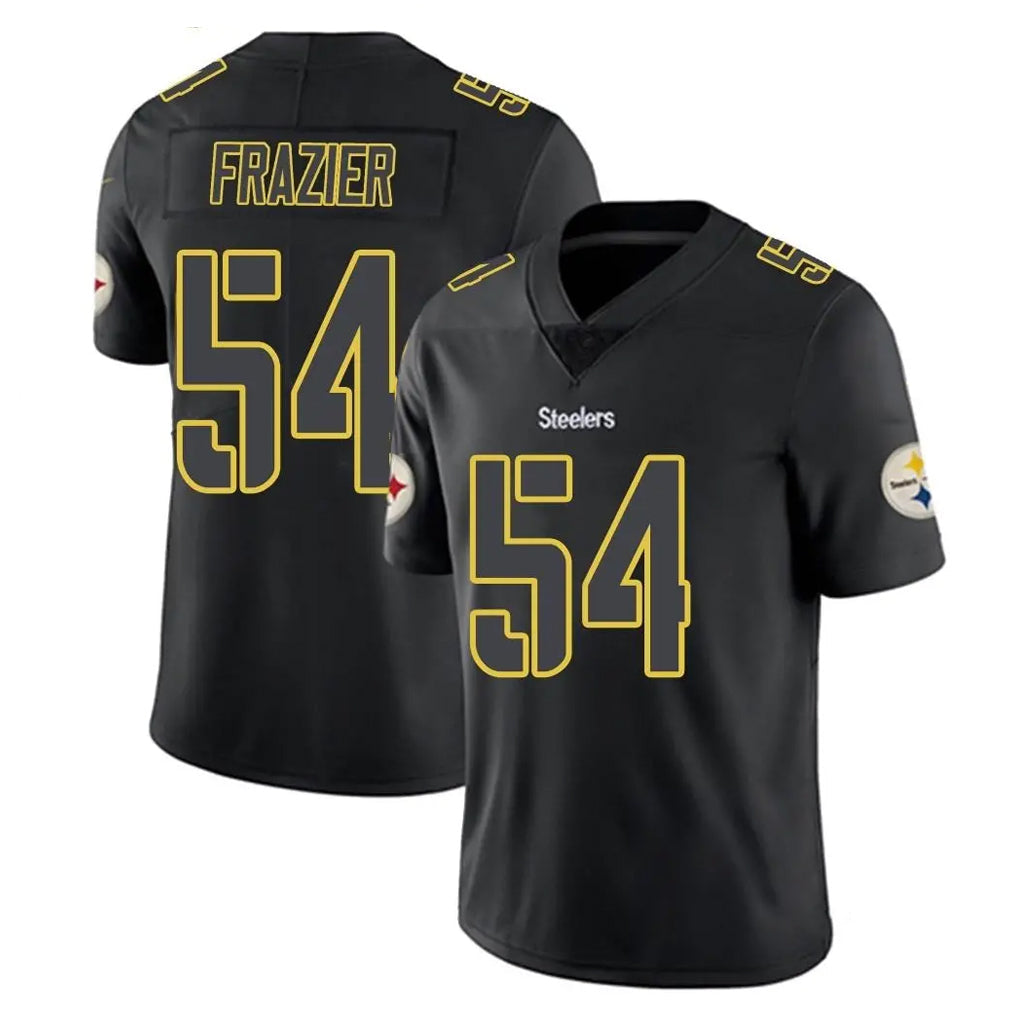 Pouc P.Steelers #54 Zach Frazier Player Black Impact Limited Home Game Stitched Jerseys