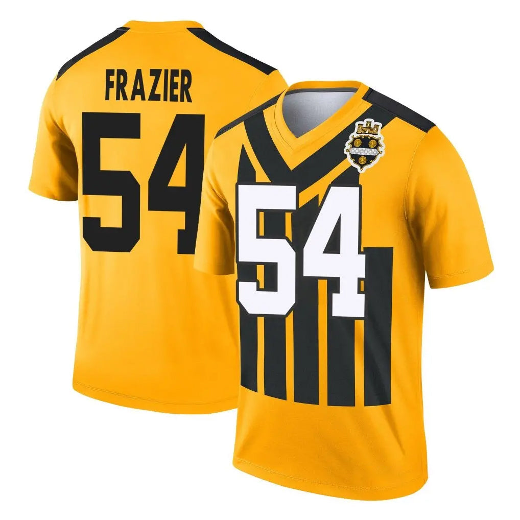 Pouc P.Steelers #54 Zach Frazier Player Gold Legend Limited 1933 Throwback Performance Home Game Stitched Jerseys