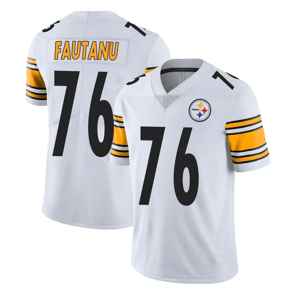 Pouc P.Steelers #76 Troy Fautanu Player White Limited Vapor Untouchable Home Game Stitched Jerseys