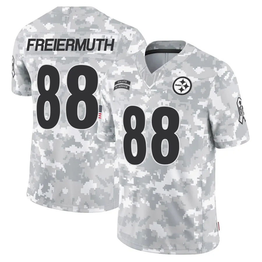 Pouc P.Steelers #88 Pat Freiermuth Player Arctic Camo Salute to Service Limited Stitched Jerseys