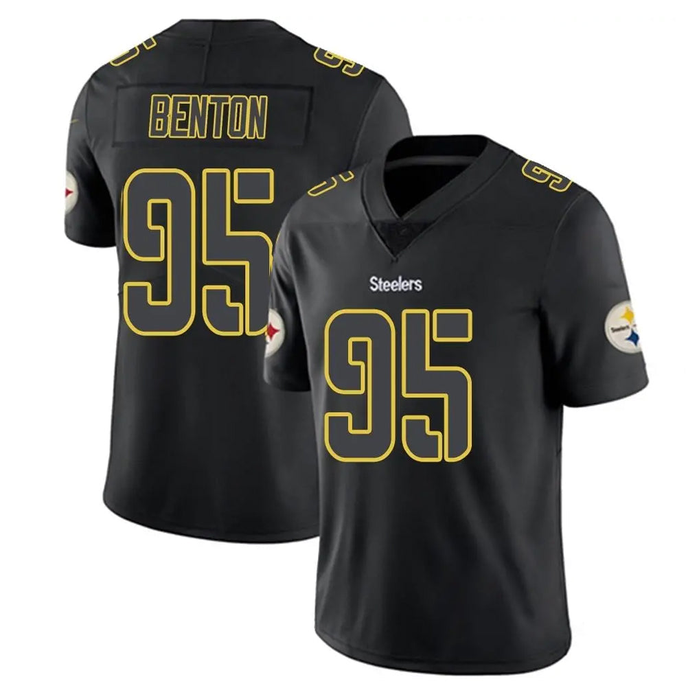 Pouc P.Steelers #95 Keeanu Benton Player Black Impact Limited Home Game Stitched Jerseys