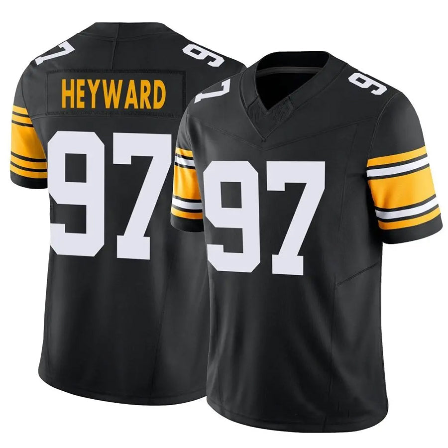 Pouc P.Steelers #97 Cameron Heyward Player Black Vapor F.U.S.E. Limited Stitched Jerseys