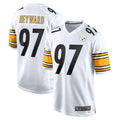 Pouc P.Steelers #97 Cameron Heyward Player White Home Game Stitched Jerseys