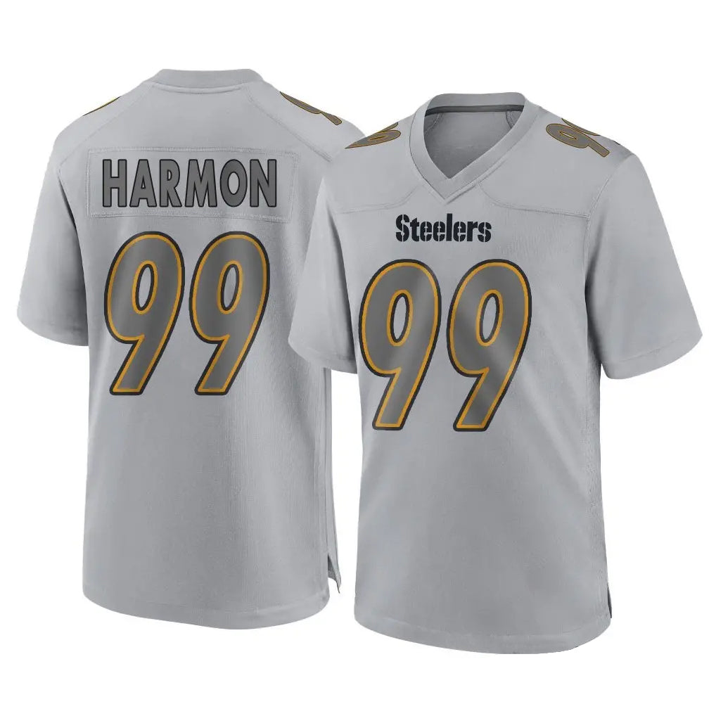 Pouc P.Steelers #99 Derrick Harmon Player Gray Atmosphere Fashion Home Game Stitched Jerseys