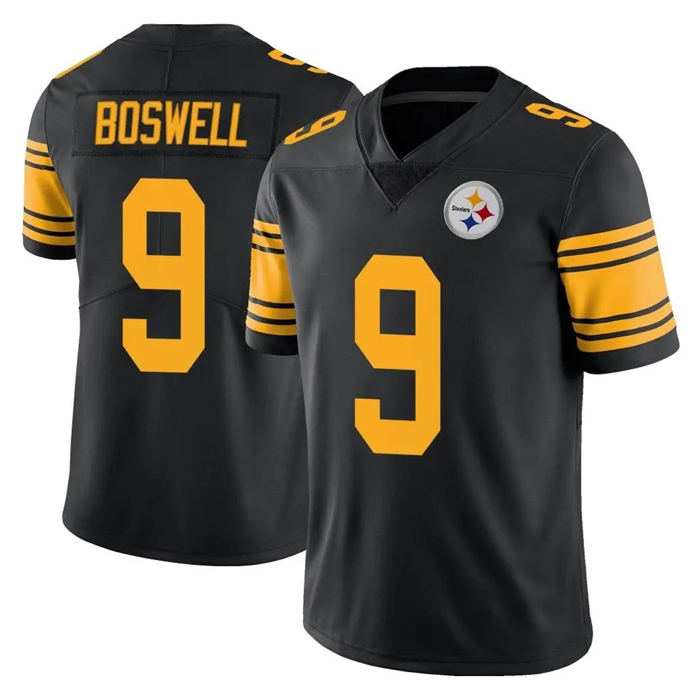 Pouc P.Steelers #9 Chris Boswell Player Black Limited Color Rush Home Game Stitched Jerseys