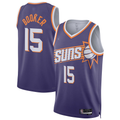 Pouc P.Suns #15 Devin Booker Purple Swingman Player Jerseys - Icon Edition