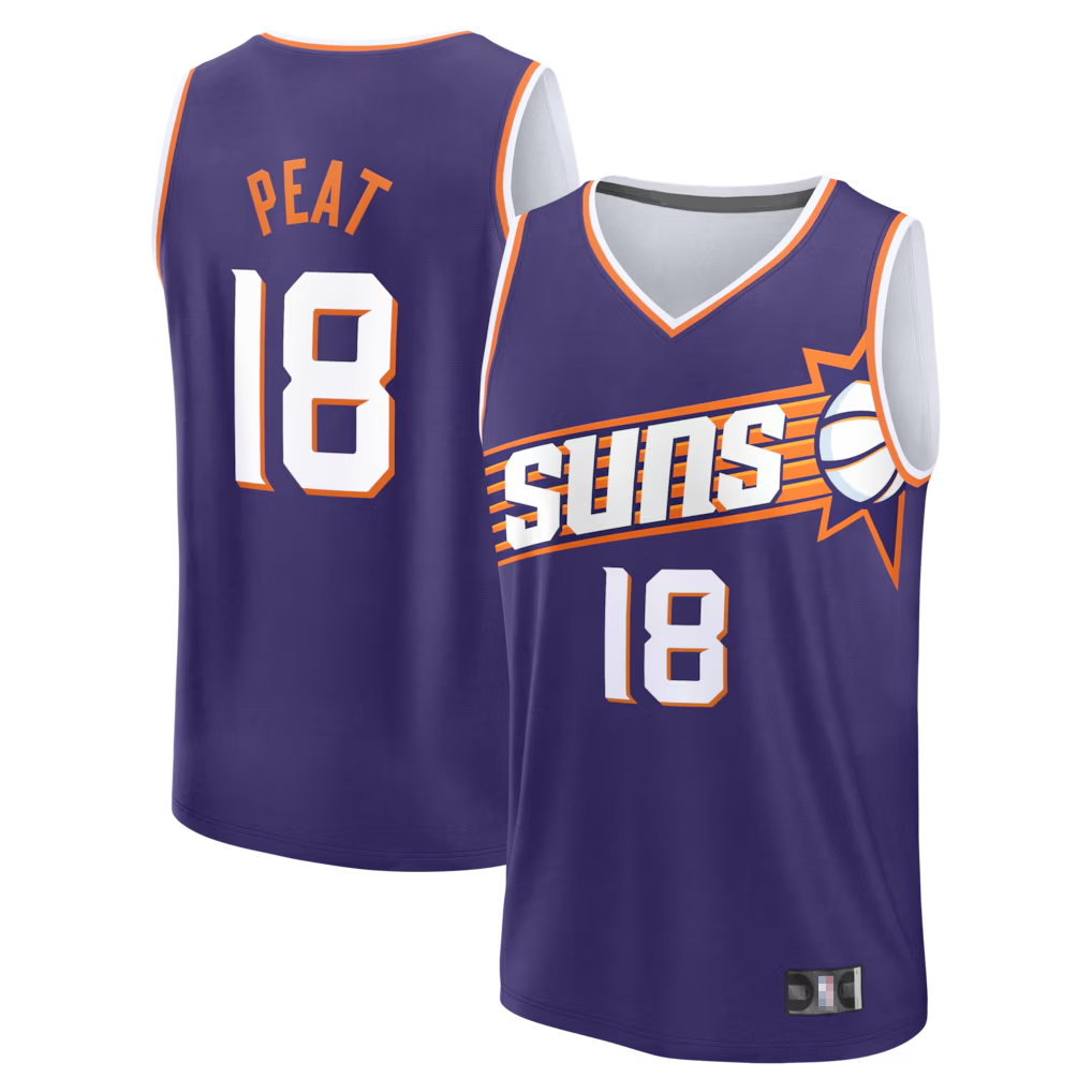 Pouc P.Suns #18 Koa Peat Fanatics Purple Fast Break Jerseys - Icon Edition