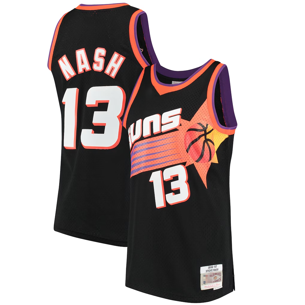 Pouc P.Sunss #13 Steve Nash Mitchell & Ness Black 1996-1997 Hardwood Classics Swingman Jerseys