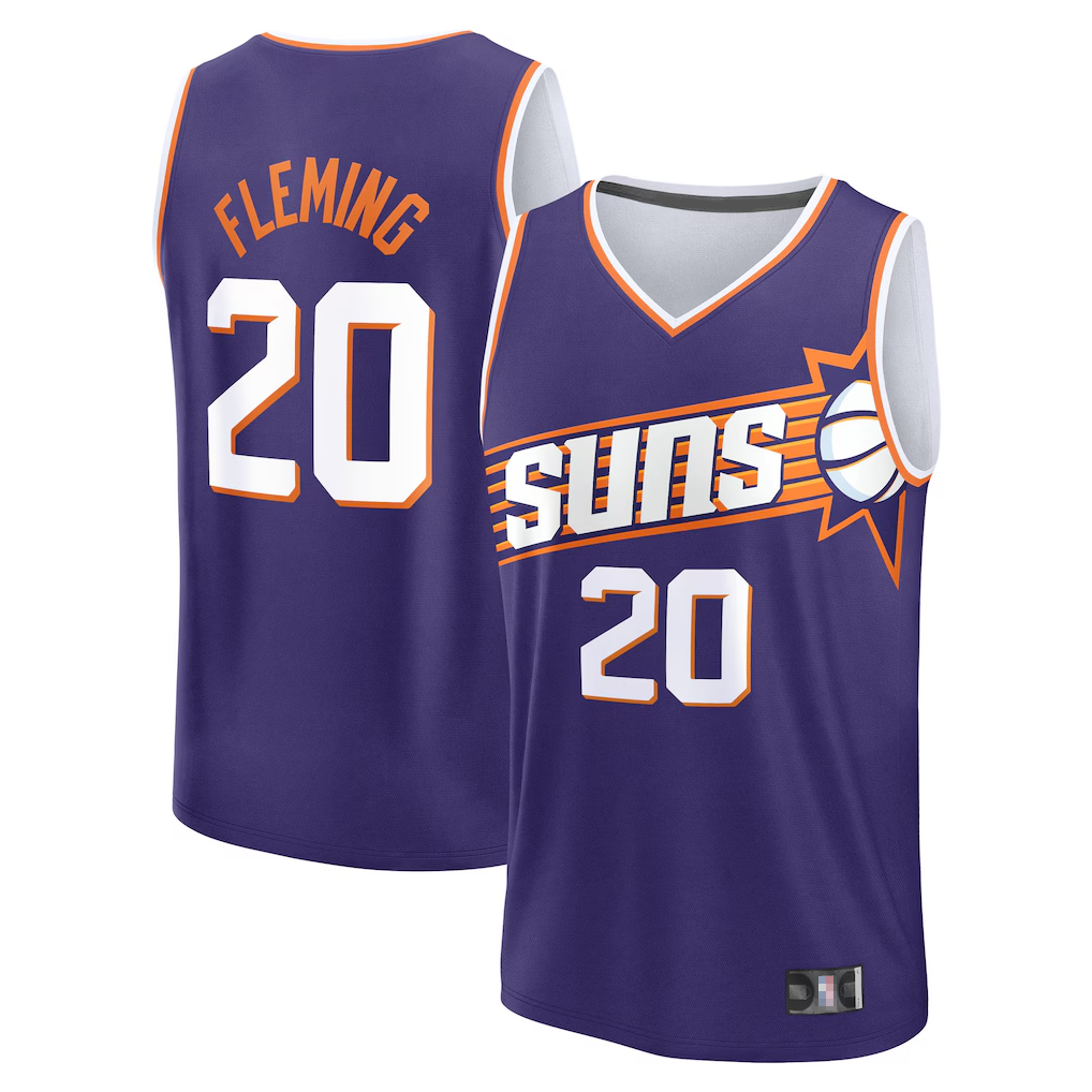 Pouc P.Sunss #20 Rasheer Fleming Fanatics Purple Fast Break Replica Jerseys - Icon Edition