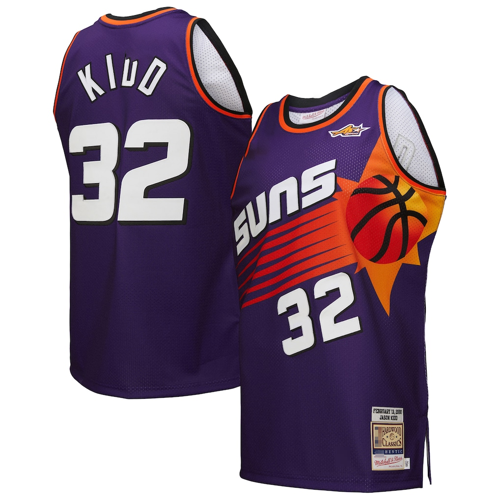 Pouc P.Sunss #32 Jason Kidd Mitchell & Ness Purple 2000 All-Star Game Authentic Jerseys