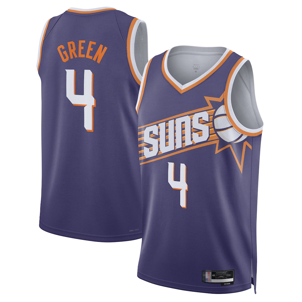 Pouc P.Sunss #4 Jalen Green Purple Swingman Jerseys - Icon Edition