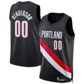 Pouc PT.Blazers #00 Scoot Henderson Black Swingman Jerseys - Icon Edition