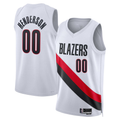 Pouc PT.Blazers #00 Scoot Henderson White Swingman Jerseys - Association Edition