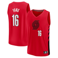 Pouc PT.Blazers #16 Yang Hansen Fanatics Red Fast Break Replica Jerseys - Statement Edition