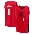 Pouc PT.Blazers #8 Deni Avdija Fanatics Red Fast Break Player Jerseys - Statement Edition